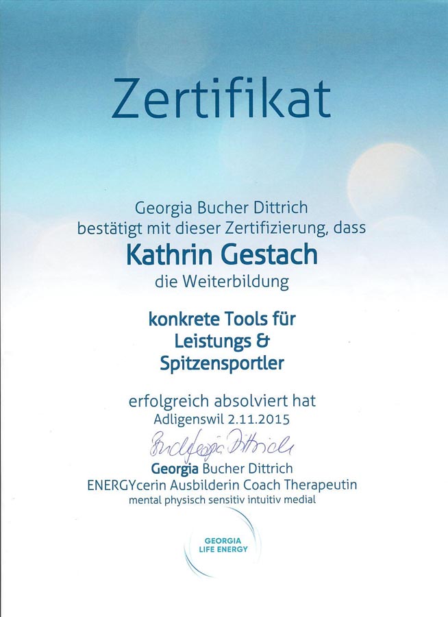 Zertifikat Tools für Leistungs und Spitzensportler